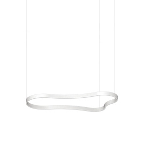 Lustra LED suspendata Waves-2 sp alba - Img 1