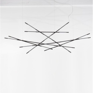 Lustra LED XL suspendata design modern RACCIO negru 106938 universul-luminii.ro