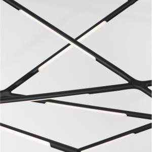 Lustra LED XL suspendata design modern RACCIO negru 203918 universul-luminii.ro