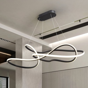 Lustra LED XXL suspendata cu telecomanda Evania