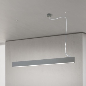 Lustra liniara aplicata/ suspendata LED CCT PALKKI 113cm, argintiu