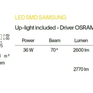 Lustra liniara cu lumina directa si indirecta STEEL WIDE White 3000K 116878 universul-luminii.ro