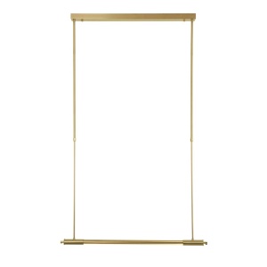Lustra liniara suspendata LED Flusore auriu - Img 5