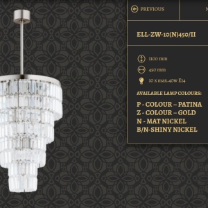 Lustra LUX suspendata, realizata manual ELLINI diametru 45 76718 universul-luminii.ro