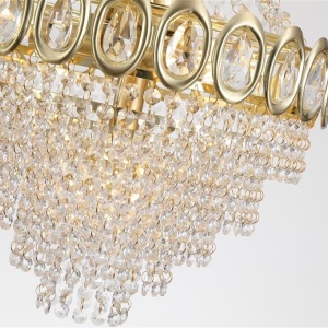 Lustra metal alama satinata, cristal transparent Louis Phillipe 628498 universul-luminii.ro