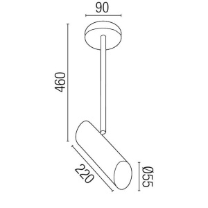 Lustra moderna cu 1 spot directionabil Link 29877 51418 universul-luminii.ro