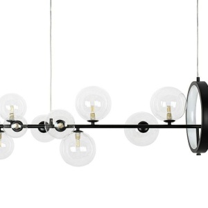 Lustra moderna cu 10 de surse de lumina si LED LINEA 120 137758 universul-luminii.ro