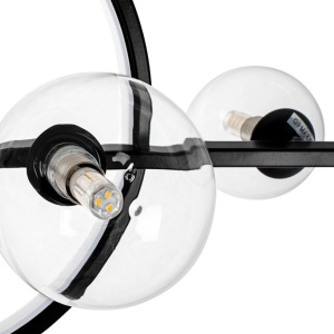 Lustra moderna cu 10 de surse de lumina si LED LINEA TWIN 120 222368 universul-luminii.ro