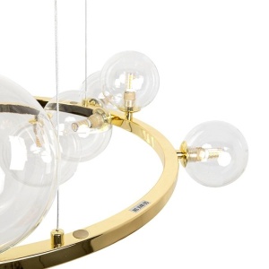 Lustra moderna cu 15 de surse de lumina LINEA R85 auriu 597898 universul-luminii.ro