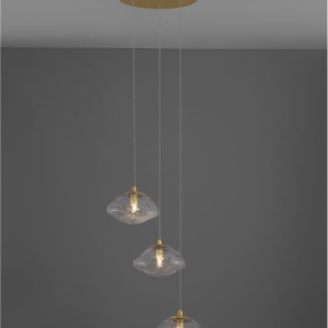 Lustra moderna cu 3 Pendule design decorativ KING aurie 205158 universul-luminii.ro