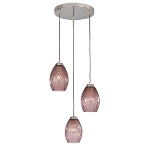 Lustra moderna cu 3 pendule design italian 10008 Amethyst