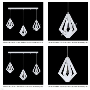 Lustra moderna cu 3 pendule design LUX realizat manual CRYSTALLO XL 174838 universul-luminii.ro