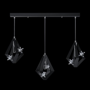 Lustra moderna cu 3 pendule design LUX realizat manual CRYSTALLO XL 48908 universul-luminii.ro