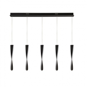Lustra moderna cu 5 pendule LED Paddle 8675-5BK SRT