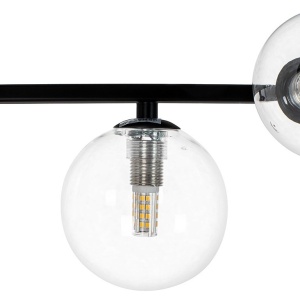 Lustra moderna cu 7 de surse de lumina si LED LINEA TWIN 90 137748 universul-luminii.ro