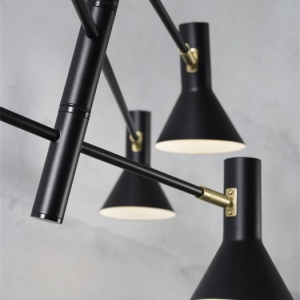Lustra moderna cu brate reglabile Izmir 3-arm black 192748 universul-luminii.ro