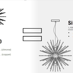 Lustra moderna design deosebit 110cm SIRIUS CH 183868 universul-luminii.ro