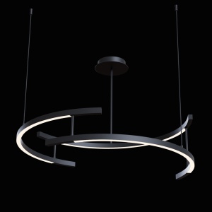 Lustra moderna LED 3000K design minimalist Line negru 100768 universul-luminii.ro