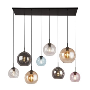 Lustra moderna suspendata design multicolor Mardi Gras II 8L