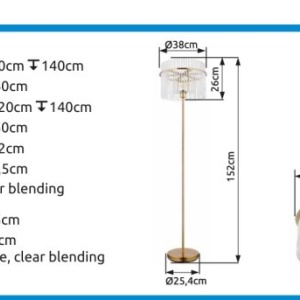 Lustra moderna suspendata GORLEY auriu, 40cm 235708 universul-luminii.ro