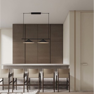 Lustra moderna suspendata LED Lui, negru 245768 universul-luminii.ro