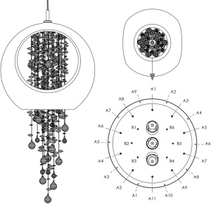 Lustra moderna Vision design LUX Cristal Bohemia Exclusive ALIA 03 A – CH 193138 universul-luminii.ro