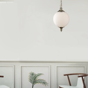 Lustra / Pendul design clasic Avalon alama antic / opal 3051AB SRT - Img 5