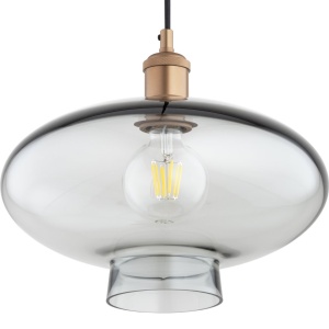 Lustra/pendul design decorativ TRESCO cupru/fumuriu - Img 6