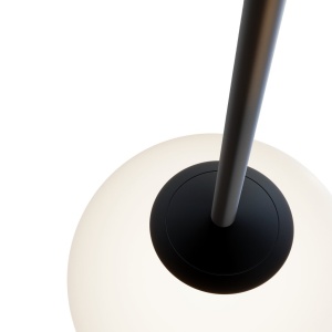 Lustra, Pendul design modern Basic form negru, diametru 20cm 118718 universul-luminii.ro