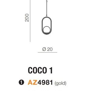 Lustra, Pendul design modern COCO 1 - Img 3