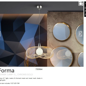 Lustra / Pendul design modern Forma gold 197988 universul-luminii.ro