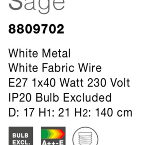 Lustra / Pendul design modern Sage alb NVL-8809702 78738 universul-luminii.ro