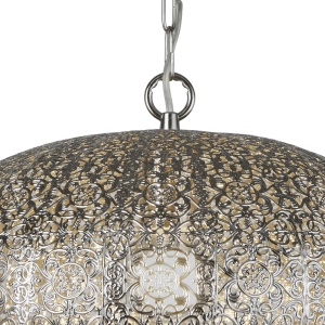 Lustra / Pendul design rustic Moroccan nickel 2672SS SRT - Img 3