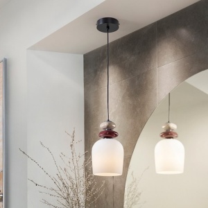 Lustra, Pendul din ceramica si sticla Dunia