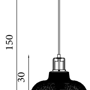 Lustra, Pendul din sticla Glossop 626068 universul-luminii.ro