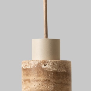 Lustra pendul din travertin Tivoli sand 248748 universul-luminii.ro