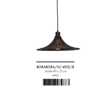 Lustra/ Pendul eco din ratan Borabora 40cm S, bl 173248 universul-luminii.ro