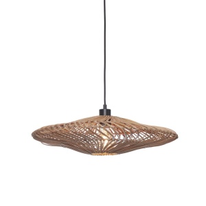 Lustra/Pendul eco din ratan Zanzibar flat 55cm L, nat