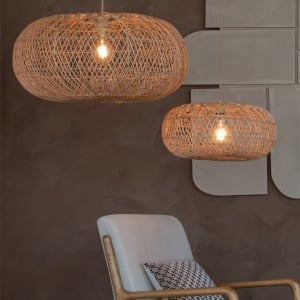 Lustra/Pendul Eco, Ratan, Arizona natural, S 243558 universul-luminii.ro