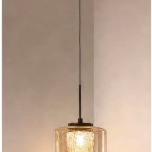 Lustra, Pendul LED bronz cu sticla sampanie Tumblers - Img 5