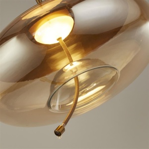 Lustra, Pendul LED design modern minimalist Lisbon chihlimbar - Img 3