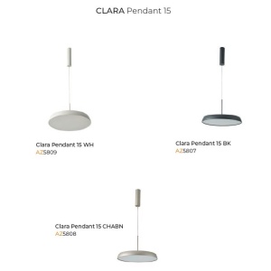Lustra/Pendul LED modern CLARA 15 alb - Img 2