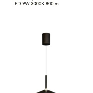Lustra/Pendul LED reglabil CALICE negru 9W - Img 4