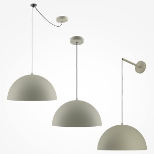 Lustra/Pendul metalic Basic D-35cm gri 146818 universul-luminii.ro