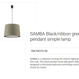 Lustra / Pendul modern design elegant SAMBA 40cm verde 64315-46 90458 universul-luminii.ro