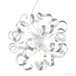 Lustra,Pendul modern diametru 53cm, VORTEX SP6 101613 argintiu - Img 1