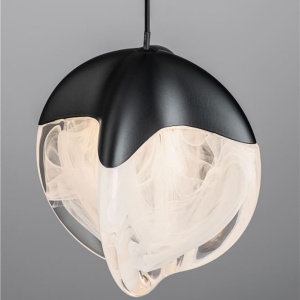 Lustra, Pendul modern LED ALICIA negru - Img 6