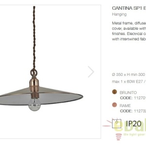 Lustra, Pendul rustic inaltime reglabila CANTINA SP1 BIG RAME 112732 - Img 2