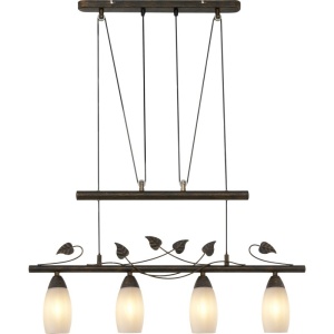 Lustra rustica suspendata reglabila metal ruginiu VENEZIA