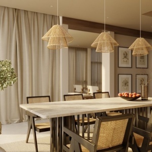 Lustra stil modern natural Amalfi II natur 160688 universul-luminii.ro